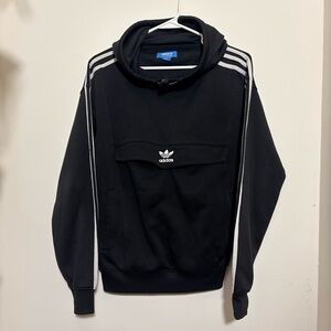 Adidas Black and White Men's Hoodie